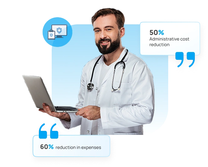 Hero section image of medical professional providing Coding services